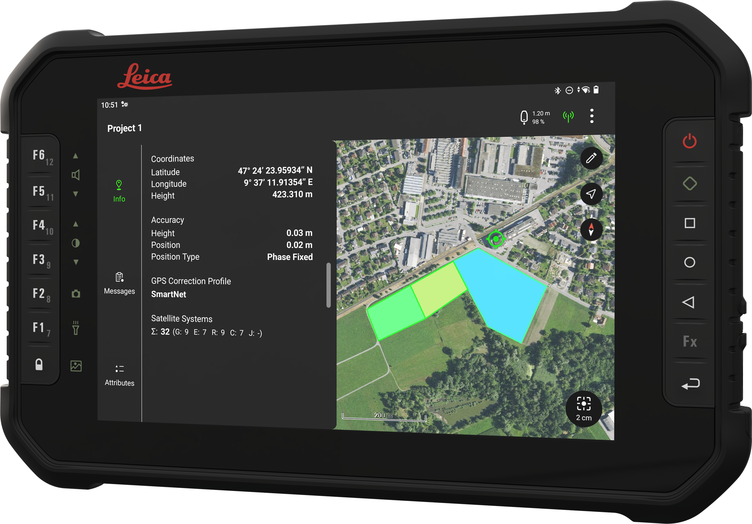 CSX8-tabletti kulmasta